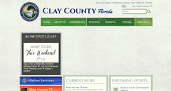 Desktop Screenshot of claycountygov.com