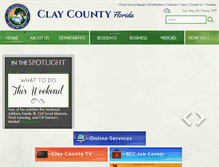 Tablet Screenshot of claycountygov.com